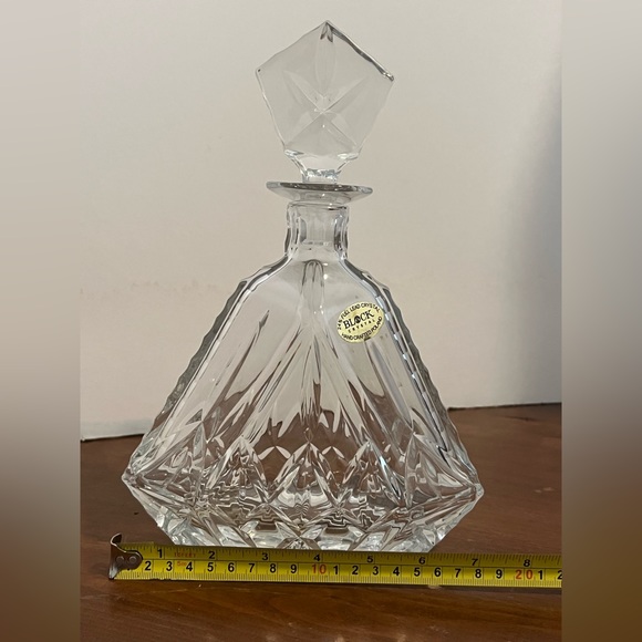 VTG Olympic by BLOCK Crystal Decanter & Stopper Lead Crystal Decanter Signed - Picture 5 of 8